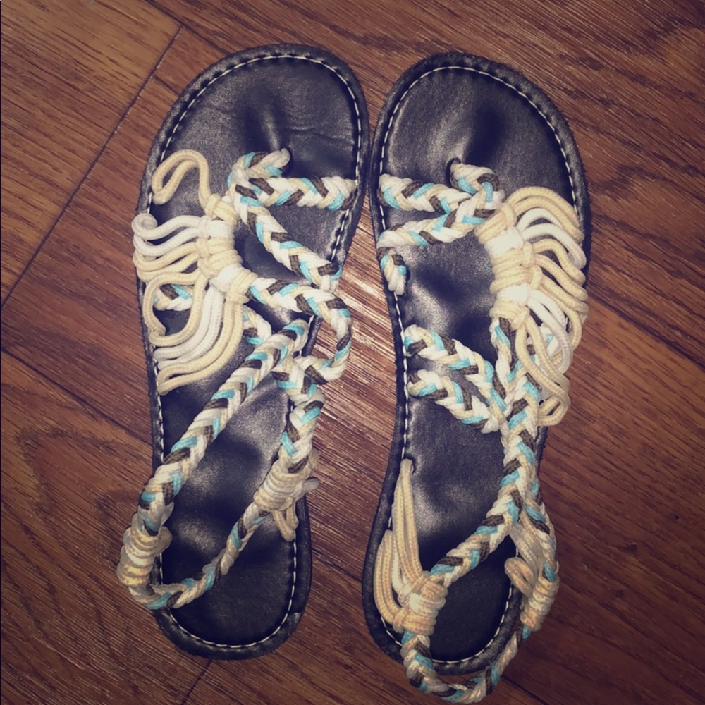 Bohemian rope sandals